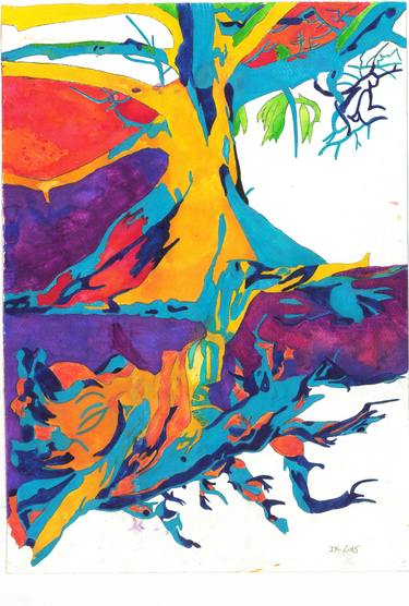 Print of Abstract Tree Paintings by Finer Side Of Pop