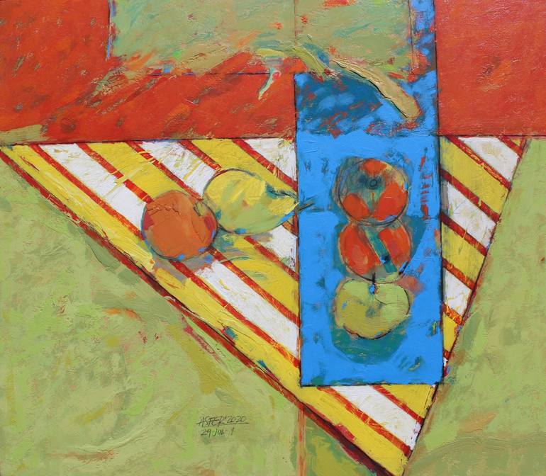 Print of Abstract Expressionism Landscape Paintings by Asfer - Abel Santos Fernandez