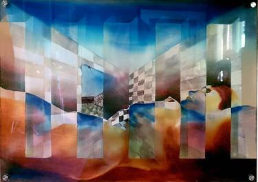 Original Abstract Expressionism Body Mixed Media by Gideon Cohn
