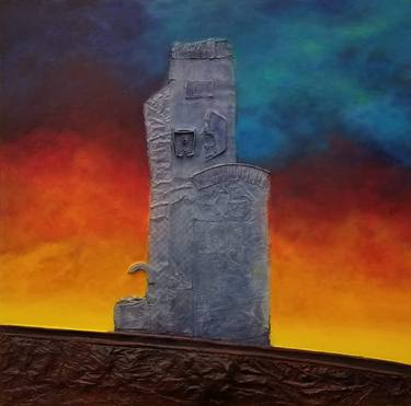 Original Contemporary Architecture Collage by Keith Klabon