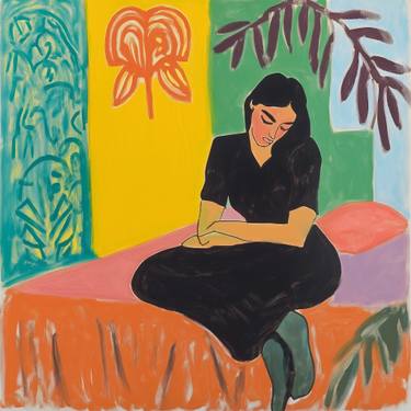 Original Classicism Women Paintings by Memo Kattis