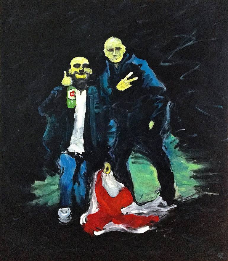 Original Contemporary Politics Paintings by Simon Hopkinson