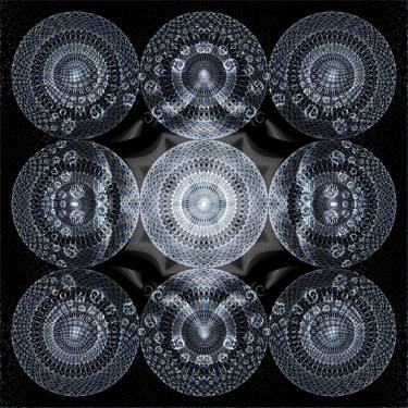 Original Abstract Geometric Digital by Colin Fleming