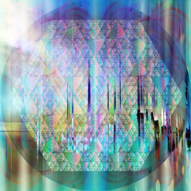 Original Abstract Water Digital by Colin Fleming