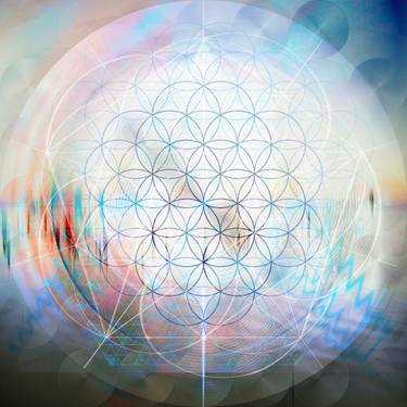 Original Abstract Geometric Digital by Colin Fleming