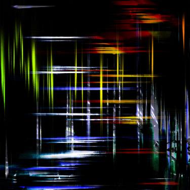 Original Abstract Geometric Digital by Colin Fleming
