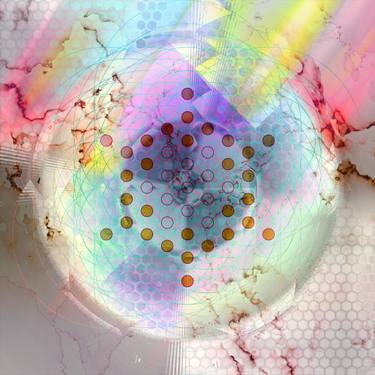 Original Abstract Geometric Digital by Colin Fleming