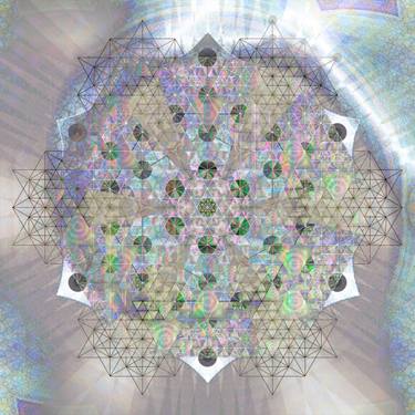 Original Abstract Geometric Digital by Colin Fleming