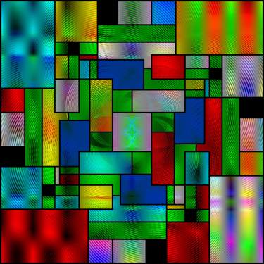 Original Abstract Geometric Digital by Colin Fleming