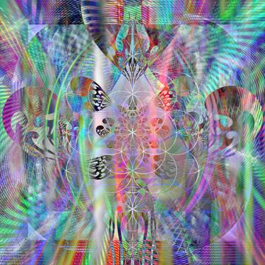 Original Abstract Geometric Digital by Colin Fleming