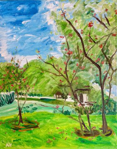 Original Contemporary Landscape Painting by Kat X