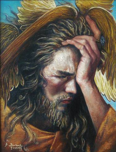 Original Conceptual Men Paintings by Alexandre Barbera-Ivanoff