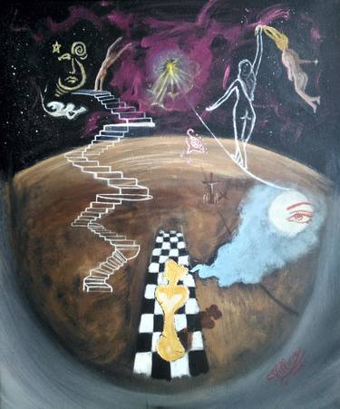 Print of Abstract Expressionism Outer Space Paintings by Matteo Villarosa