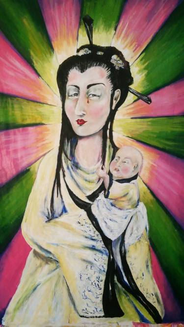 Original Pop Art Children Painting by Nicolas Benedetti Salani