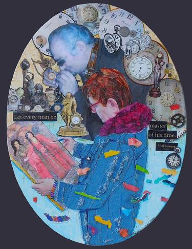 Original Figurative People Collage by Chery Holmes
