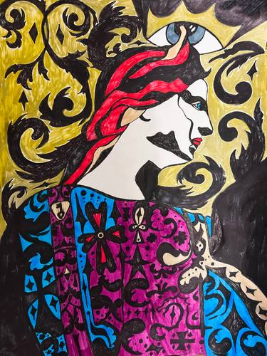 Original Conceptual Classical mythology Drawings by Alexandra Miracle