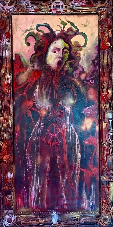 Original Surrealism Classical Mythology Painting by Bruce Sherratt