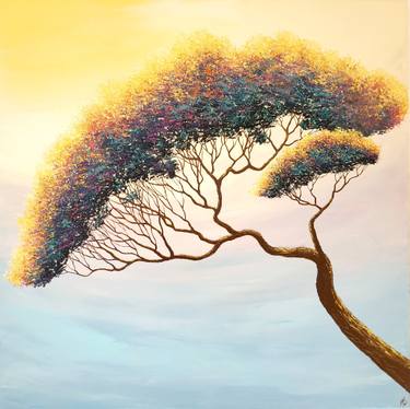 Print of Abstract Expressionism Tree Paintings by Magali Blandin