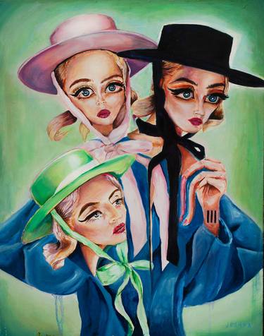 Original Surrealism People Paintings by Joshua Benmore