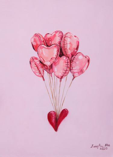 Original Surrealism Love Paintings by Sanghee Ahn