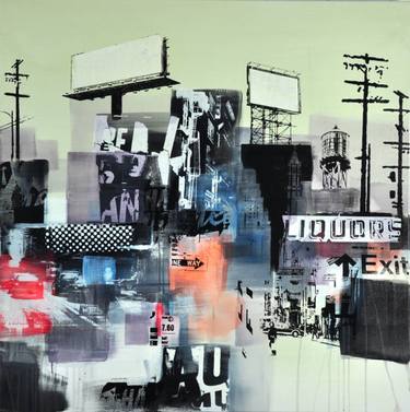 Original Abstract Typography Paintings by Oliver Rossdeutscher