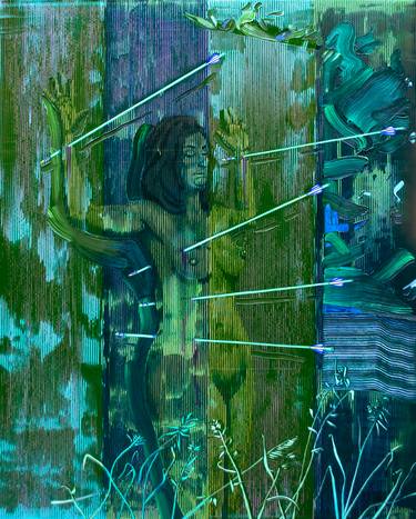 Original Abstract Political Paintings by Kristina Baker