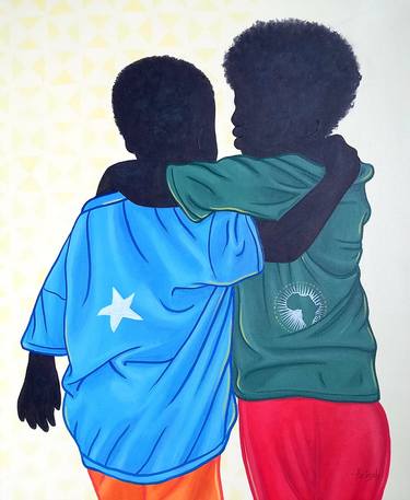 Original Conceptual Children Paintings by Aziseh Emmanuel