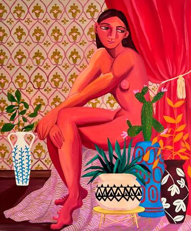 Original Contemporary Women Paintings by Vanessa Van Meerhaeghe