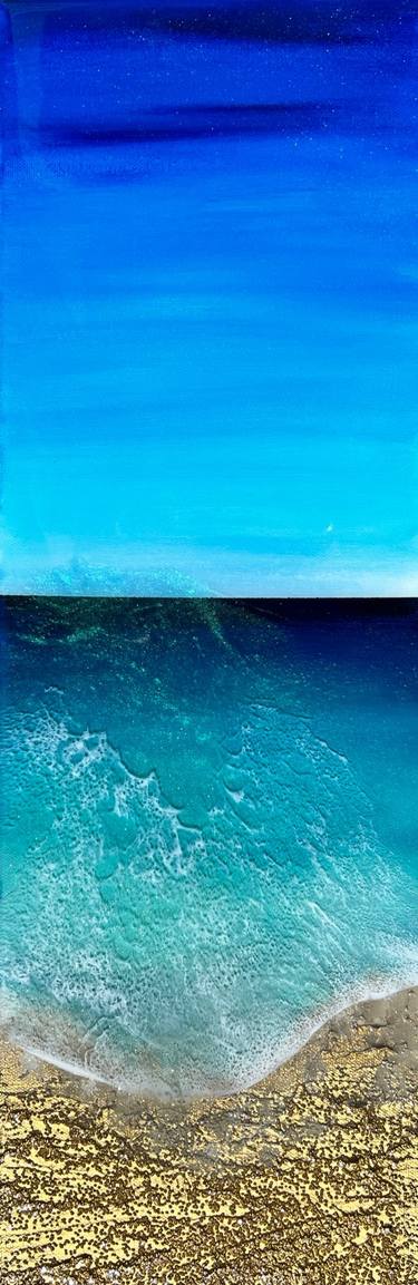 Original Abstract Expressionism Beach Paintings by Ana Hefco