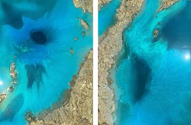 Original Photorealism Aerial Paintings by Ana Hefco