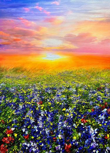 Original Impressionism Landscape Painting by Kenneth Halvorsen