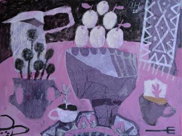 Original Abstract Still Life Painting by Olena Hnatiuk