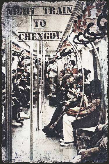Original Abstract Expressionism Train Photography by Hua Huang