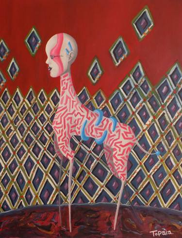 Original Conceptual Women Painting by Topaia -