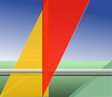 Original Minimalism Abstract Mixed Media by Wolf Thiele