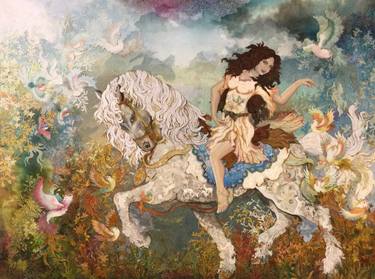 Original Azarnegari Culture Painting by Ahad Saadi