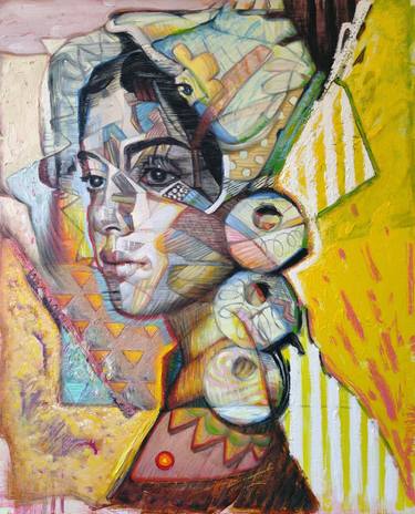 Original Figurative Women Painting by Bogdan Dide