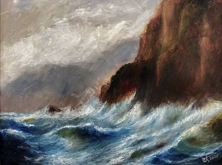 Print of Impressionism Seascape Paintings by Terry Orletsky