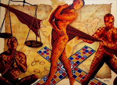 Original Figurative Women Painting by Sonaly Gandhi
