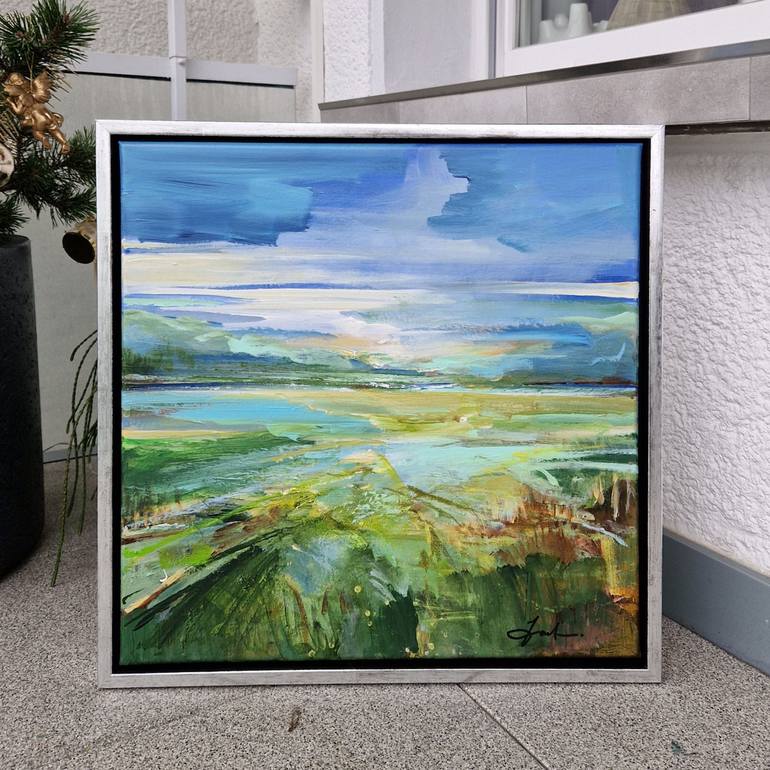 Original Abstract Expressionism Landscape Paintings by Irina Laube