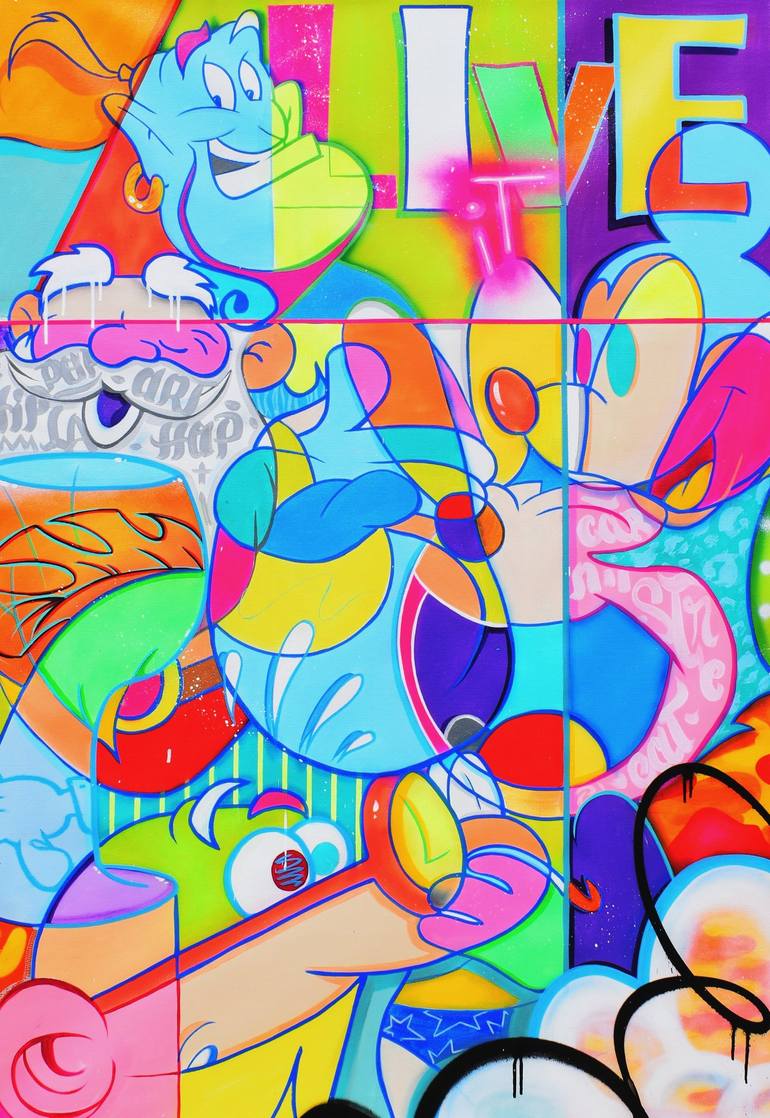 Original Pop Art Popular culture Paintings by Cross Magri