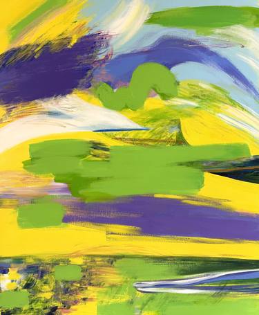 Original Expressionism Abstract Painting by Su Ok Joo