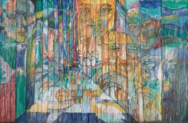 Original Abstract Expressionism Abstract Painting by Uma Ramakrishnan