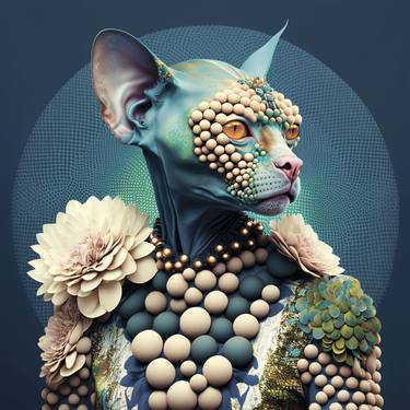 Original Conceptual Cats Digital by Helen Baranovska
