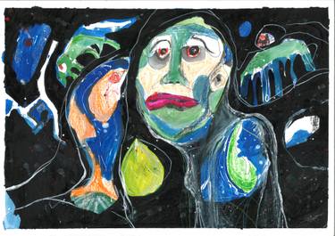 Original Expressionism Abstract Drawing by Talia King  Art