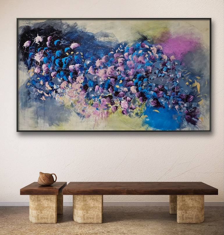 Original Abstract Floral Paintings by Stefanie Kirby