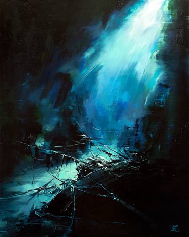 Original Expressionism Seascape Paintings by Bozhena Fuchs