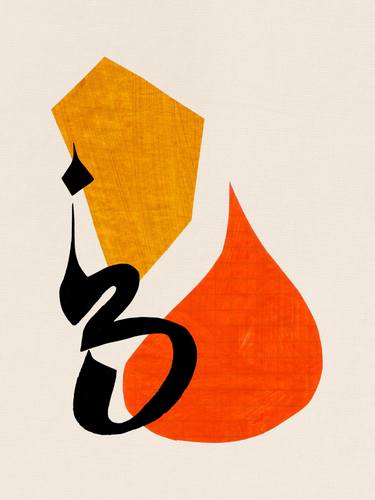 Original Folk Abstract Mixed Media by Ejaaz Haniff