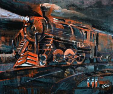 Original Abstract Travel Painting by Andriy Kreminskiy