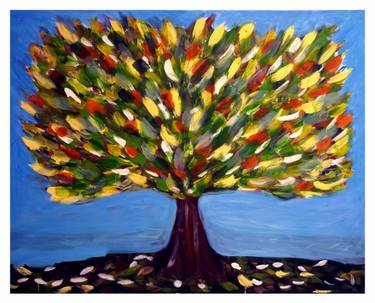 Print of Abstract Tree Paintings by Stephanie Clarkson